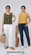 K 812 Vol 2 By Naisha Cotton Printed Reversible Ladies Crop Tops